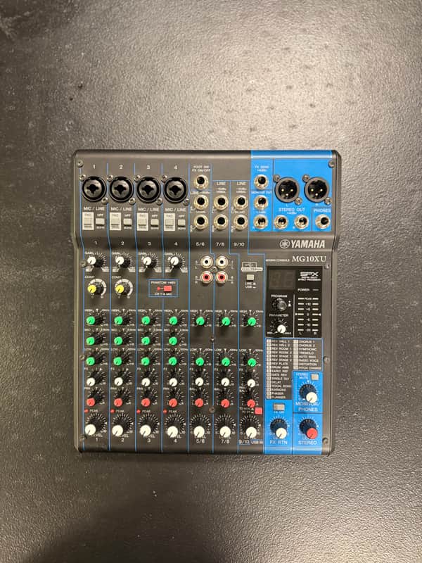 Yamaha MG10XU 10-Channel Analog Mixer 2016 - Present - Black image 1