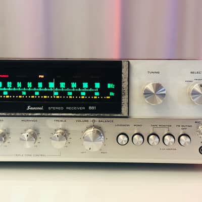 💥💥💥 Vintage Sansui 881 Vintage Stereo Receiver - Serviced + Cleaned + LED image 7