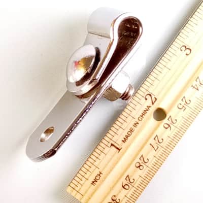 Ludwig Double Tom Drum Mount L-Arm Receiver Holder Early 60s Part Chrome Bracket image 2