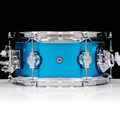 DWe Side Snare Bundle, Laser Blue Metallic Lacquer, 5x10" image 5