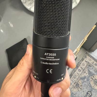 Audio-Technica AT2035 Large Diaphragm Cardioid Condenser Microphone 2010s - Black image 5