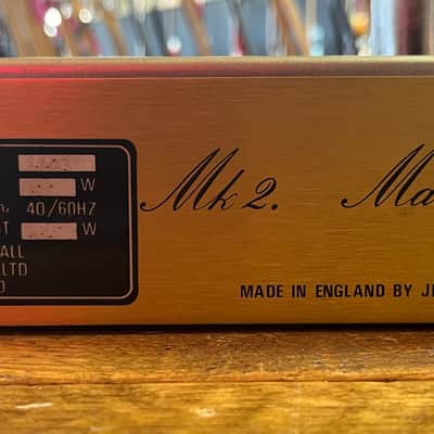 Marshall JCM 800 Lead Series Model 2203 100-Watt Master Volume Head 1986 original Black Tolex image 13