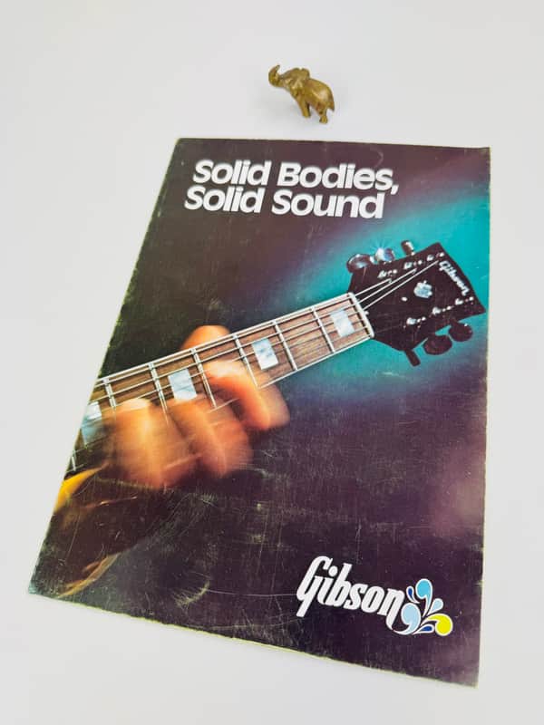 Gibson Solid Bodies Solid Sound SG Guitar Foldout Brochure 1972 image 1