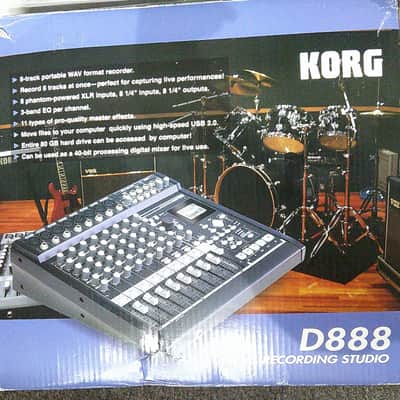 Korg D888 8-Track Digital Recording Studio 2000s - Black image 12