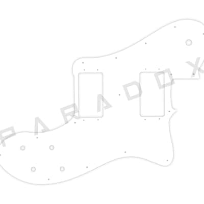 Custom Pickguard For 2023 - 2025 Made in Mexico Fender Vintera II '70s Telecaster Deluxe - White/Black/White .090"