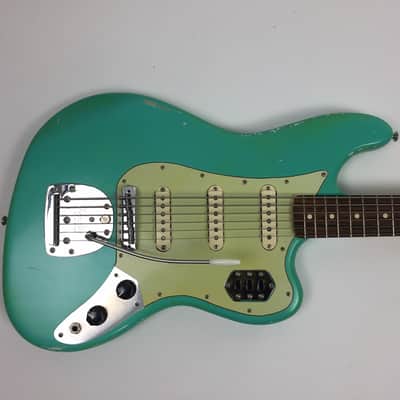 Fender Pawn Shop Bass VI 2012 - Nitro Refin Seafoam Green image 1
