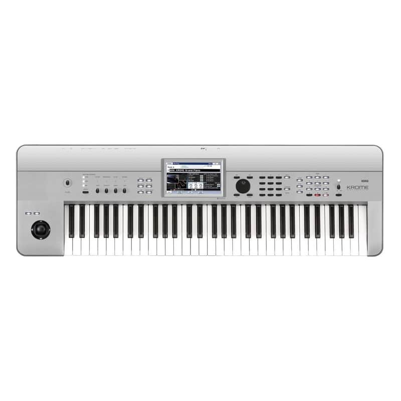 Korg KROME-61 61 KEY MUSIC WORKSTATION PLATINUM silver | Reverb