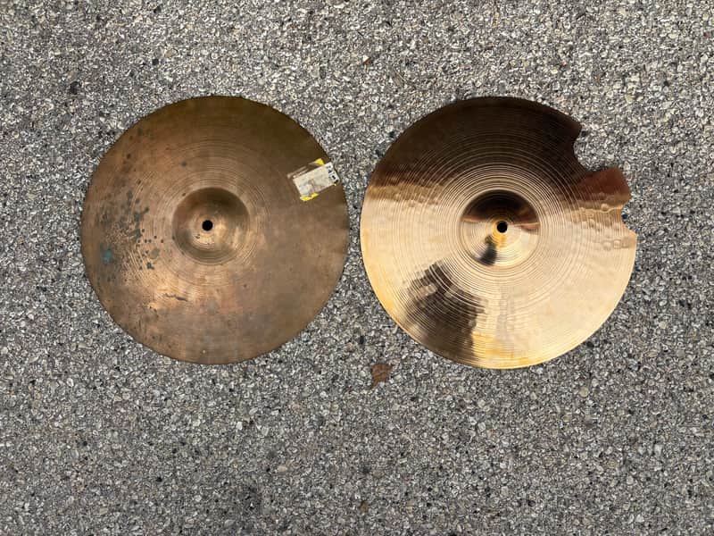 Paiste Sound Edge 2002 1970s -Hi Hats  Vintage Stamped image 1