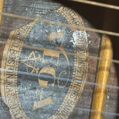 Vega Parlor guitar 1900s - Natural - made in USA image 10