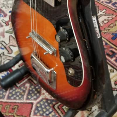 Harmony H801 Double Cutaway Solid Body Guitar 1960s USA image 12