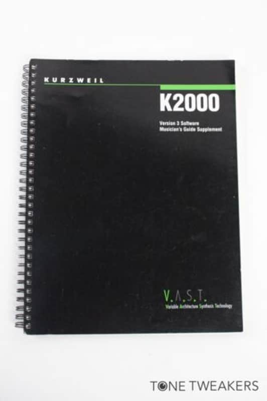 Kurzweil K2000 Version 3 Software Musicians Guide Supplement VINTAGE GEAR DEALER image 1