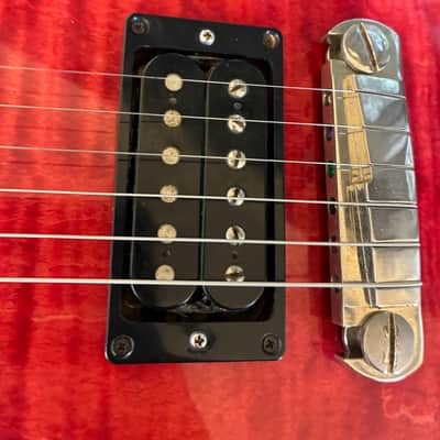 PRS McCarty 1999 - Scarlet Red raspberry flame top electric guitar with case image 11