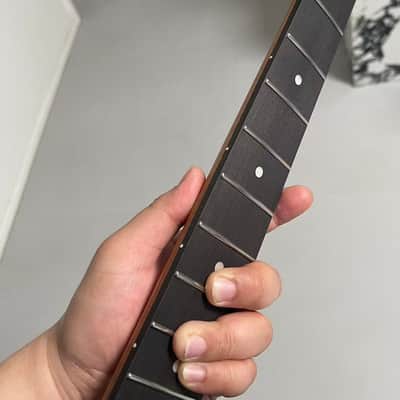 4a Round End stainless steel 22frets Roasted flame Maple guitar neck 25.5inch hole 10mm Satin Rosewood fingerboard ,4A Bone nut Stainless steel 22fret satin Roasted Flame Maple electric guitar neck image 5