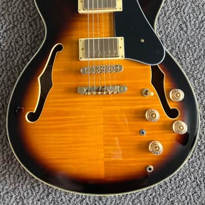 Ibanez John Scofield JSM10VYS Electric Guitar, Vintage Yellow Sunburst image 4