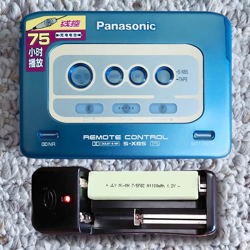 PANASONIC RQ SX52 Walkman Cassette Player, Excellent Blue