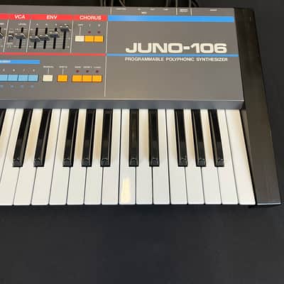 Roland Juno-106 61-Key Programmable Polyphonic Synthesizer 1984 - 1985 - Black image 25
