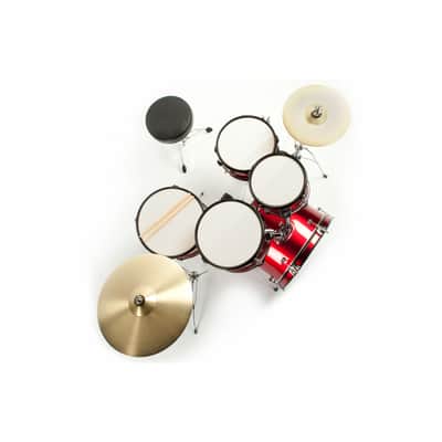 Fame JBJ1049A-R "Elias" Junior 5-Piece Drum Kit (Red) - Drum Set image 2