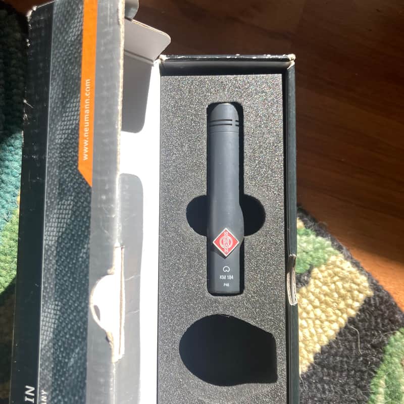 Neumann KM 184 in original box - Small Diaphragm Cardioid Condenser Microphone Matte Black image 1