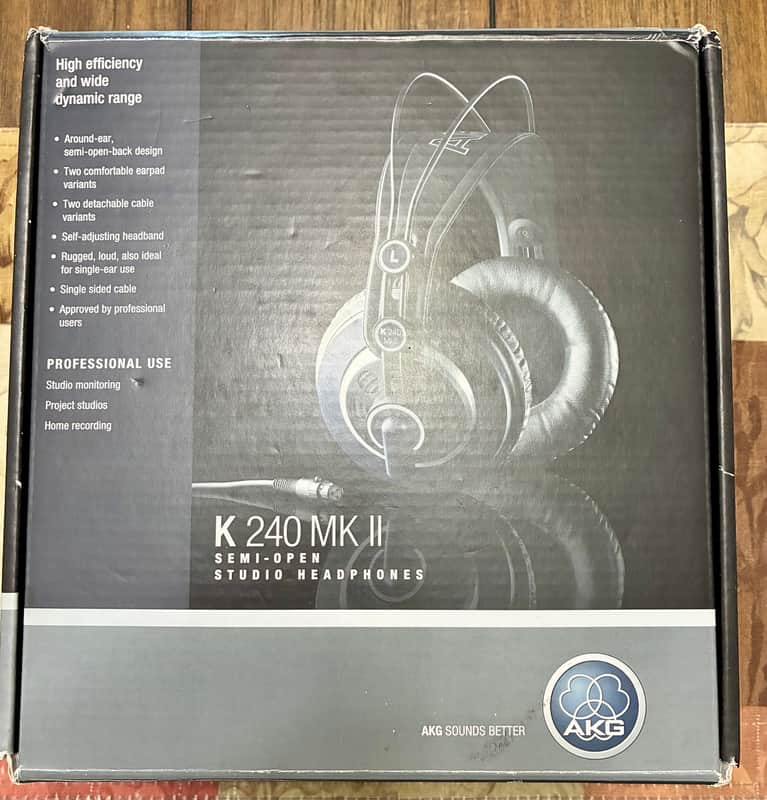 AKG K240 MKII Professional Semi-Open Back Studio Headphones