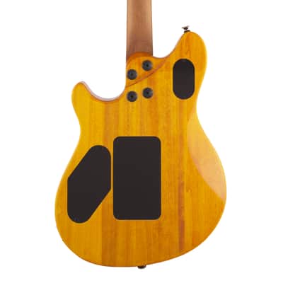 EVH Wolfgang WG Standard QM Baked Maple Fingerboard - Transparent Amber image 4