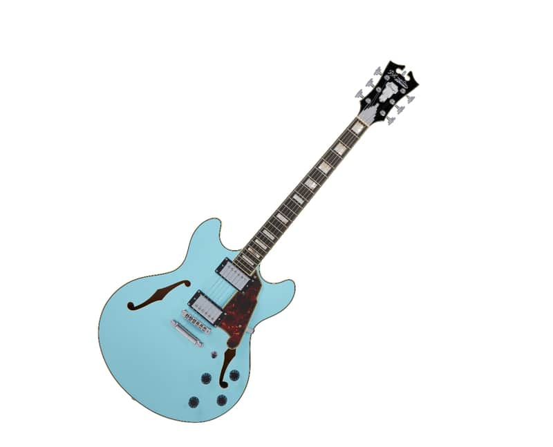 D'angelico Premier DC w/ Stop-Bar Tailpiece - Sky Blue - Factory Direct B-Stock image 1