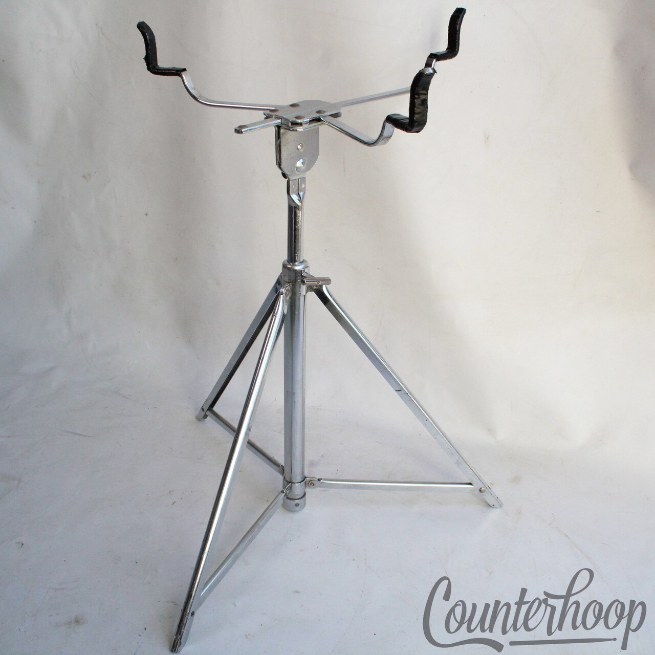 Pearl Snare Drum Stand Vintage 60s Chrome Stencil Made In Japan — main photograph