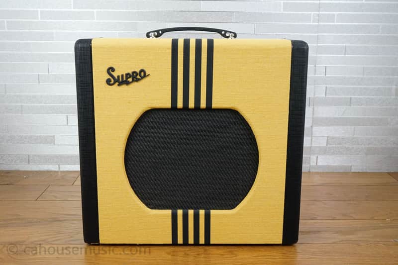 Supro 1822R Delta King 12 15-Watt 1x12" Guitar Combo 2021 - Present Tweed / Black Stripes image 1