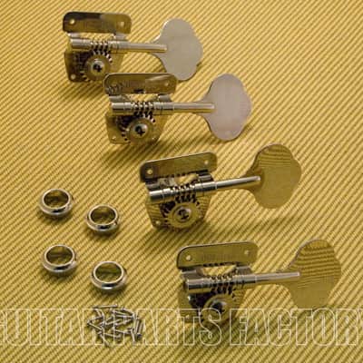 WJBL-200-N-4 Wilkinson Nickel Cloverleaf Bass Tuners for 70s Fender P/Jazz Bass