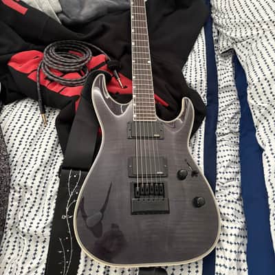 ESP LTD MH-1000 Evertune with Ebony Fretboard 2017 - Present - See Thru Black image 1
