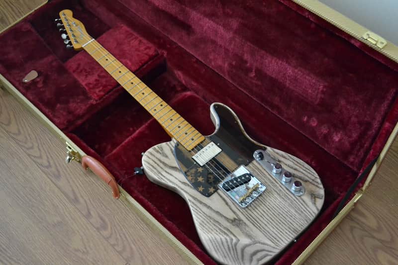Custom Build Tele-Style SH Guitar - LOLLAR Pickups, Natural Aged ASH Wood Finish image 1