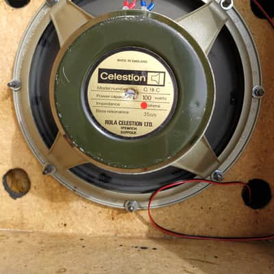 Vintage custom  15" + 18" guitar cabinet loaded with Celestion G18 C + Cerwin Vega 15" speakers image 4
