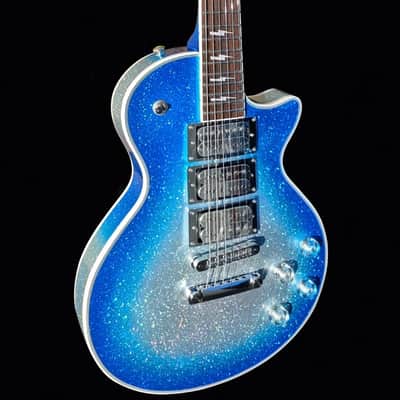 Firefly Ace Frehley Tribute Guitar Blue Silver Sparkle image 1