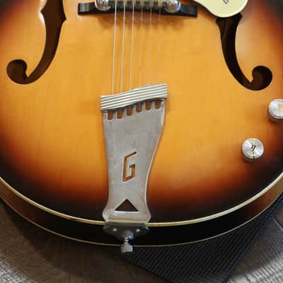 1962 Gretsch G6117 Double Anniversary Electric Guitar Sunburst + HSC image 5