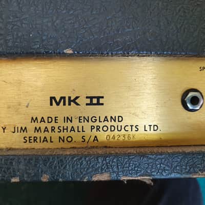 Marshall JMP 1978 MK II 2-Channel 50-Watt Guitar Amp Head 1975 - 1981 - Black image 2