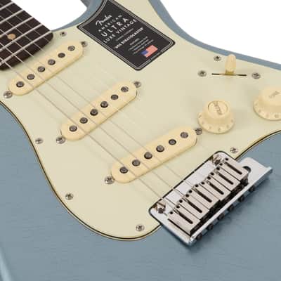 Used Fender American Ultra Luxe Vintage '60s Stratocaster Rosewood - Ice Blue Metallic image 8