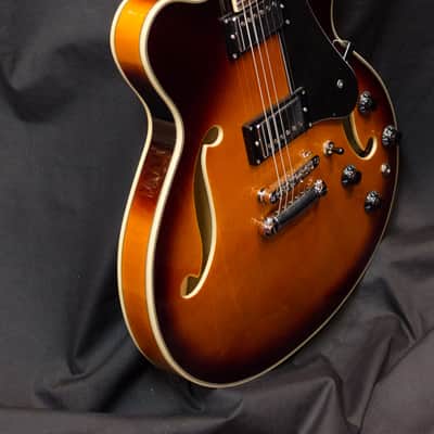 NEW 2018 Prestige Musician Pro DC VB Vintage Burst Semi Hollow Electric Guitar w/ Hard Case image 3