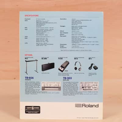 Roland Juno-6 polyphonic synthesizer brochure image 2