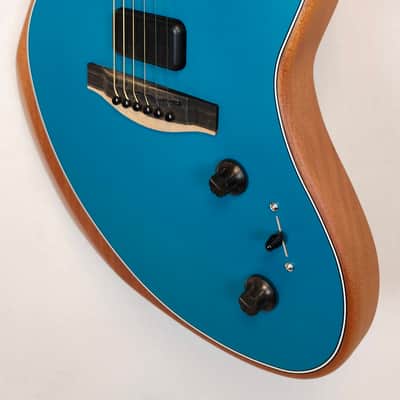 Fender American Acoustasonic Jazzmaster, Ocean Turquoise, Ebony Fingerboard W/Bag image 3
