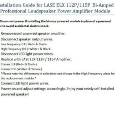 Replacement Amplifier Module Electro Voice EV ELX112P/115P Power Speaker w/ DSP image 6