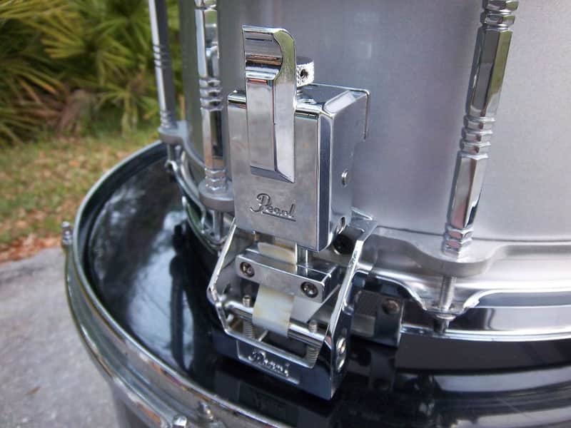 Pearl AL-814D Free-Floating Aluminum 14x6.5" Snare Drum (1st Gen) 1990 - 1991 image 2