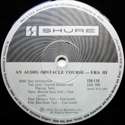 Shure Trackability Test Record image 4