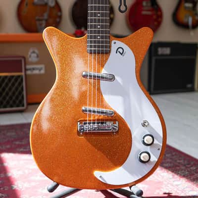 Danelectro '59M NOS+ Electric Guitar-Black Metal Flake *USA Small Business* image 2