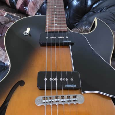 Gibson ES-135 1992 Reissue Vintage Tobacco Burst P90 Florentine based on 335 image 9