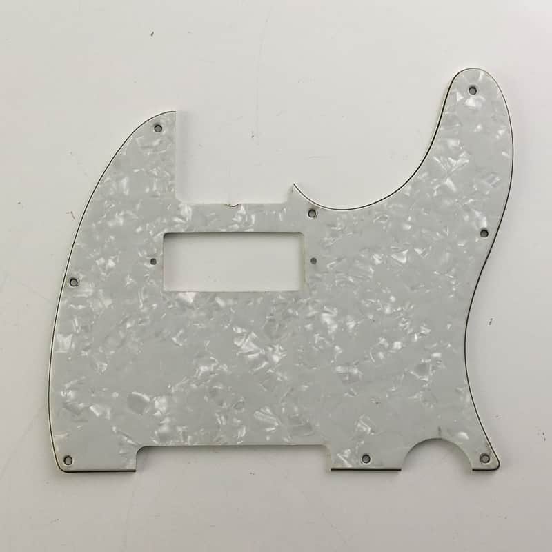 Light Relic White Pearl Aged Tele Mini Duncan Humbucker Pickguard for Fender Vintage ‘59 Custom Guitar image 1