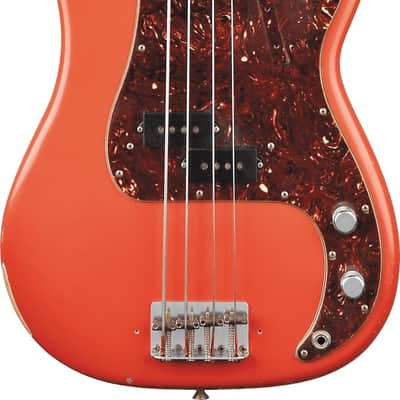 Fender Custom Shop Pino Palladino Signature Precision Bass® - Fiesta Red over Desert Sand(Pre-Order) image 1