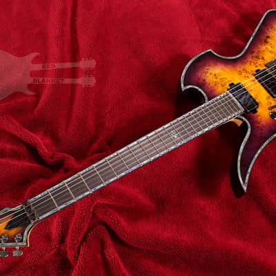 B.C. Rich Mockingbird Extreme Exotic with Floyd Rose Left Hand EXMGFRPHLH 2020 Purple Haze image 4