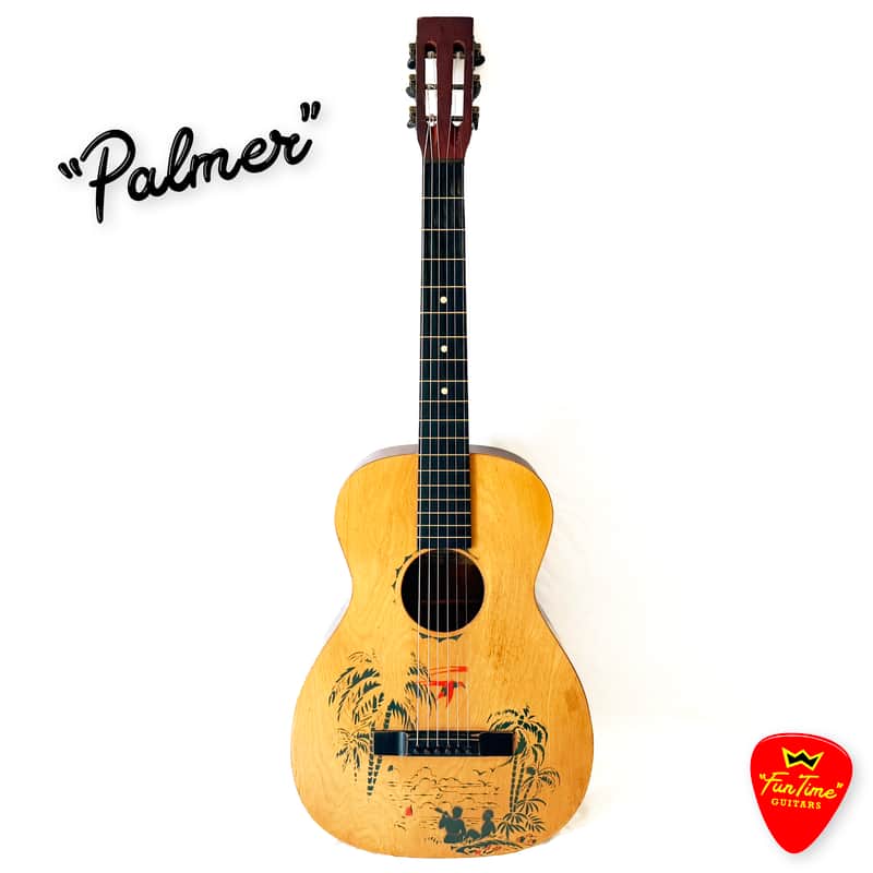 1930s Supertone No. 13411 “Palm Beach” Hawaiian Stencil Guitar – “Palmer”