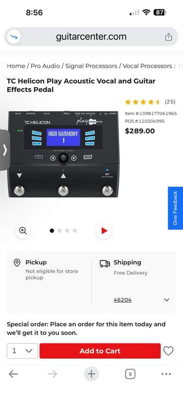 TC Helicon Play Acoustic 2014 - 2021 - Black image 1