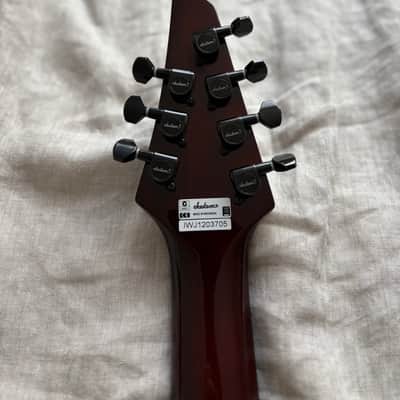Jackson SLATTMGXQ3-7 Quilt Top Soloist 7 String Electric Guitar (Tobacco Burst) image 8