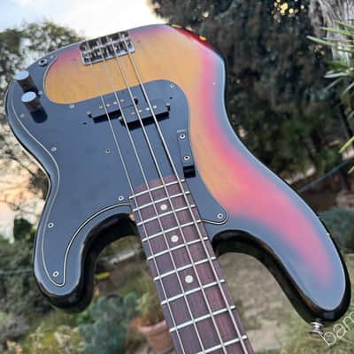 1977 Fender Precision Bass - Sunburst with Rosewood Fretboard - OHSC image 11